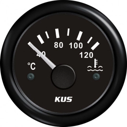 Указатель температуры воды 40-120 град черн/черн (BB) KUS (KY14200)